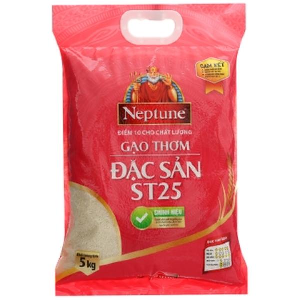 Gạo thơm đặc sản Neptune ST25 túi 5kg