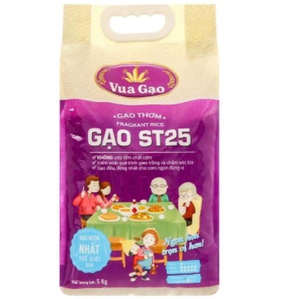 Gạo thơm Vua Gạo ST25 túi 5kg