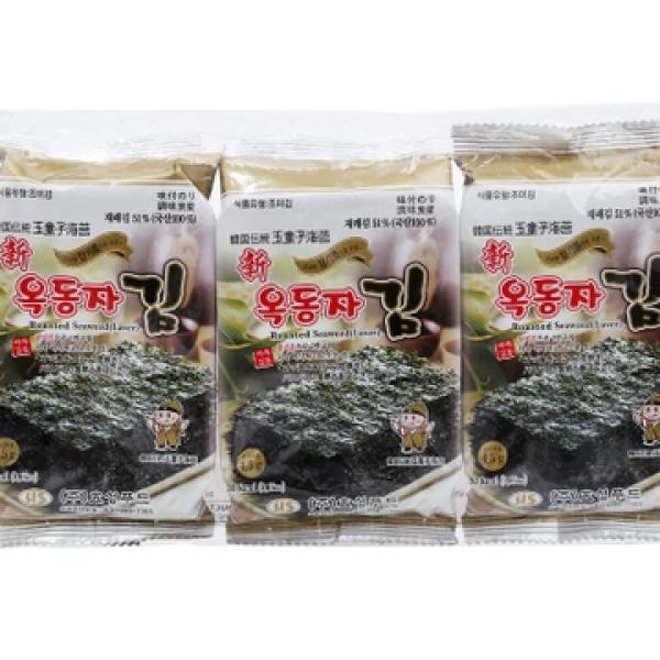 Lốc 3 gói rong biển ăn liền Ock Dong Ja Shin vị truyền thống 4.5g